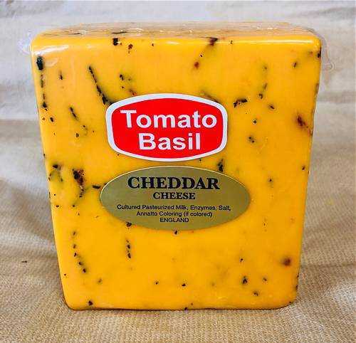 Tomato Basil Cheddar Cheese - 1 lb.